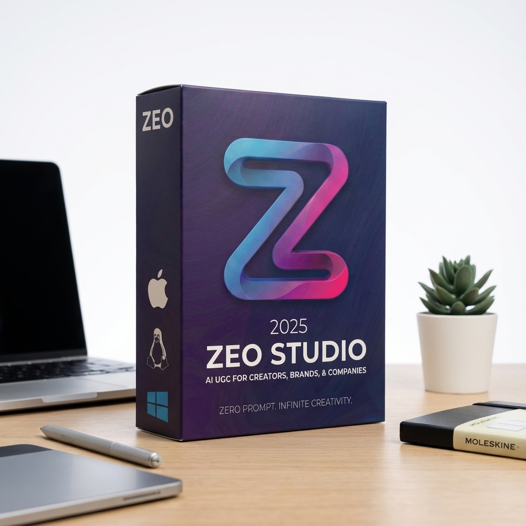 ZEO Studio 2025 - AI UGC Software – Variant 2